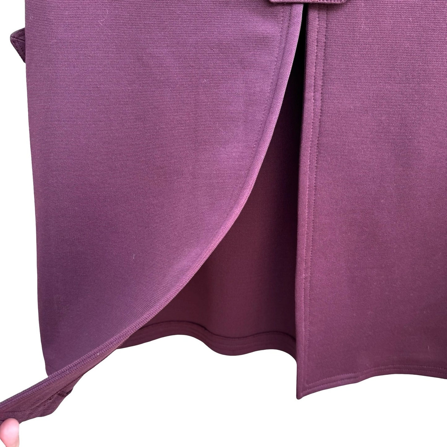 Amy Adams Vintage 70s 80s Lagenlook Layering Plum Double Knit Button Tab Vest