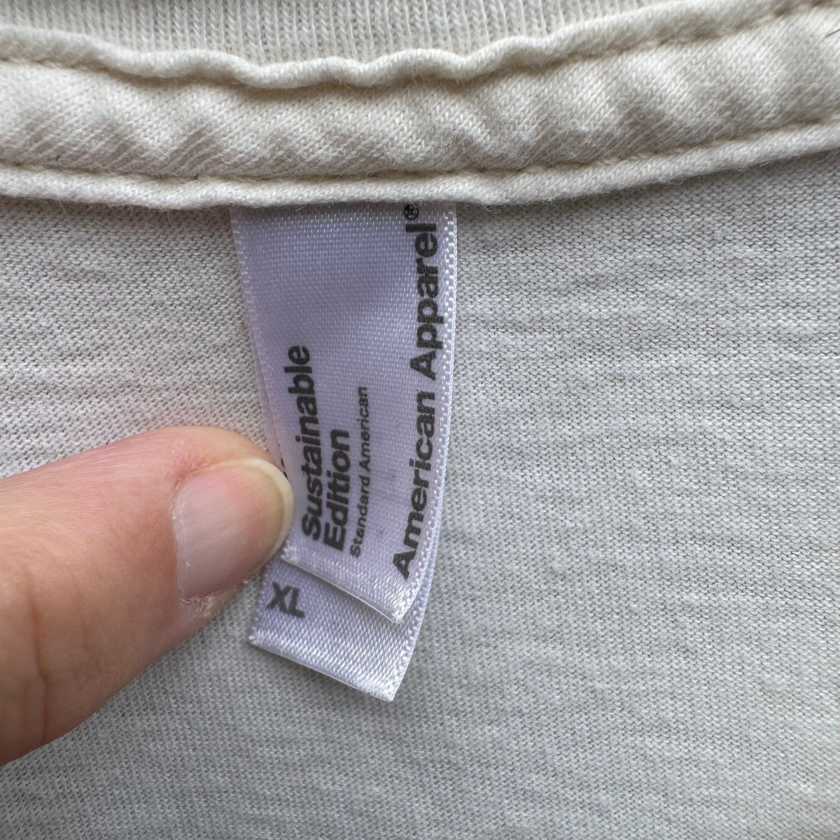 American Apparel Space Ship Sustainable Organic Cotton Graphic Tee White Mens XL