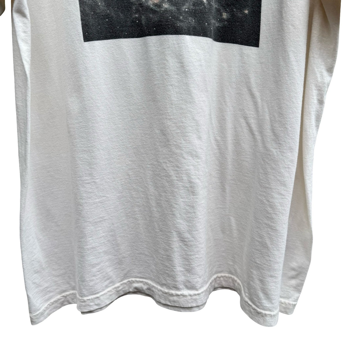 American Apparel Space Ship Sustainable Organic Cotton Graphic Tee White Mens XL