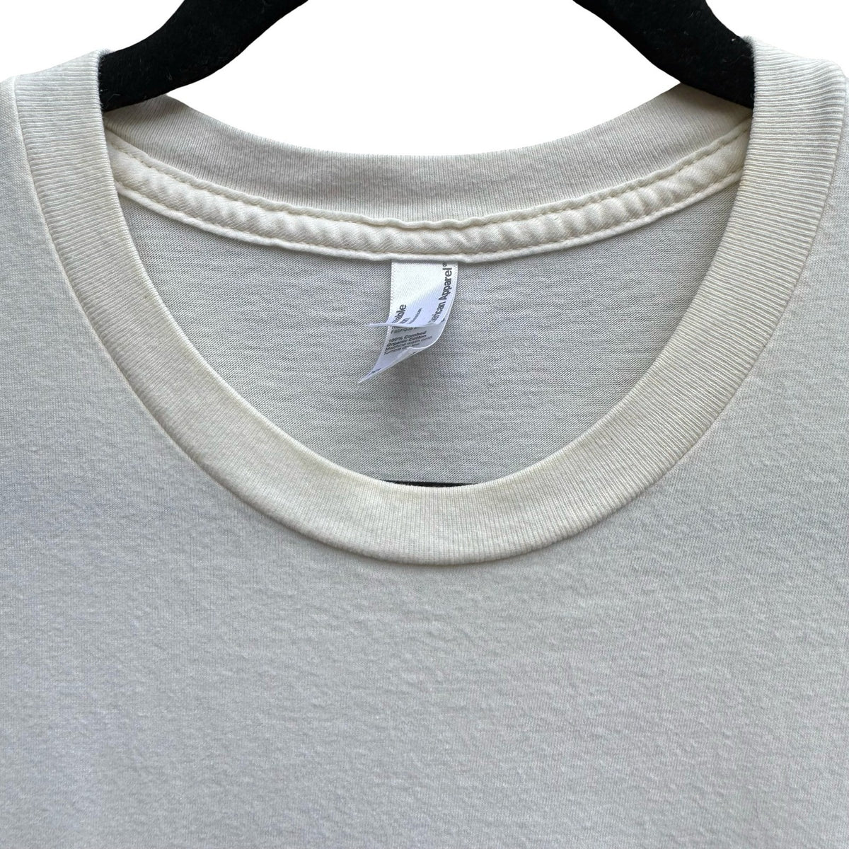 American Apparel Space Ship Sustainable Organic Cotton Graphic Tee White Mens XL