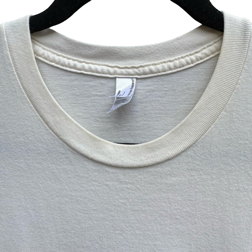 American Apparel Space Ship Sustainable Organic Cotton Graphic Tee White Mens XL