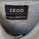 Switch IZOD Mens Double Mercerized Gray Polo Shirt Argyle Diamond Pattern Short Sleeve 2 image