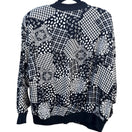 Switch Cherisa Vintage 80s Womens Oversized Patchwork Patterned Retro Bomber Jacket 1X 3 image