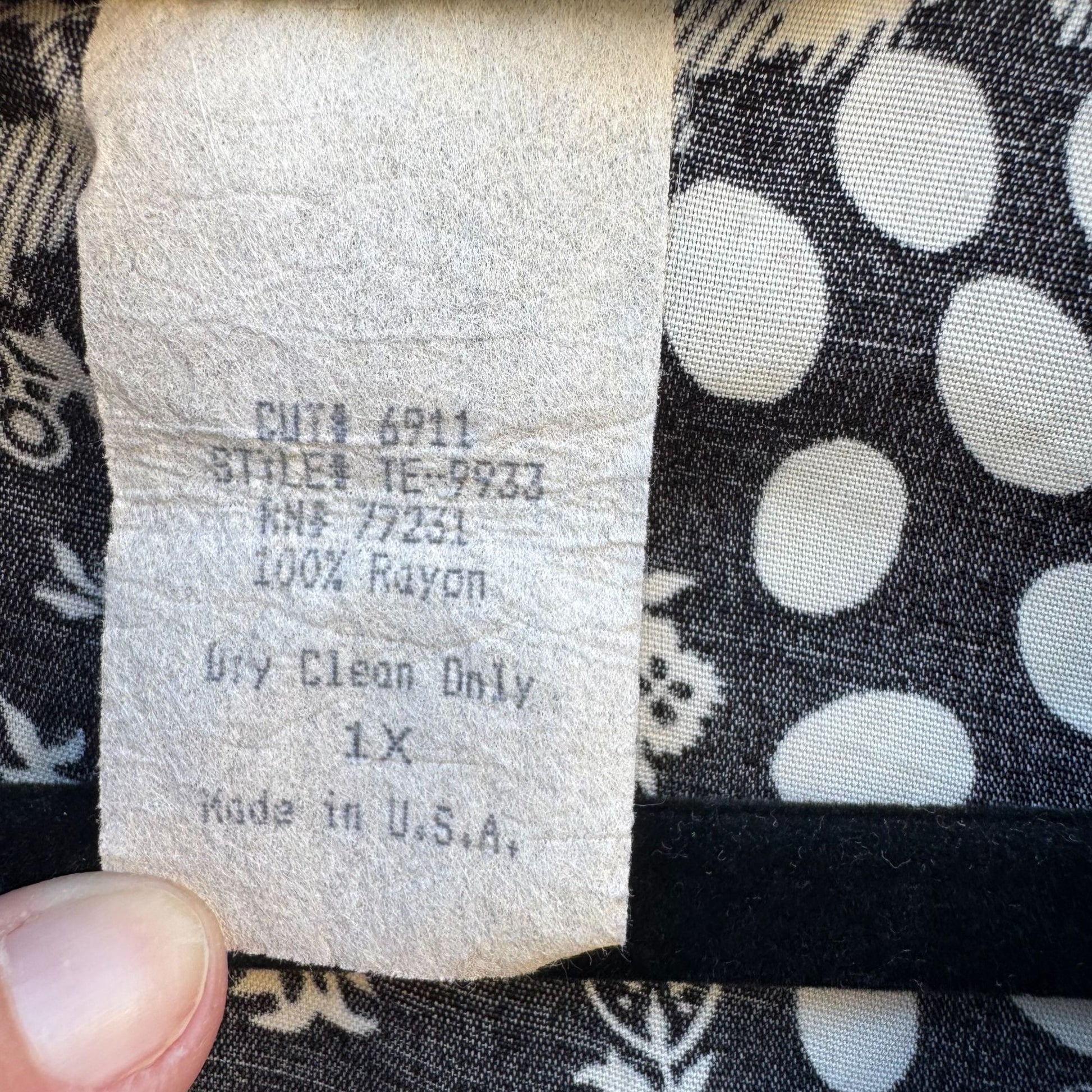 Cherisa Vintage 80s Womens Oversized Patchwork Patterned Retro Bomber Jacket 1X