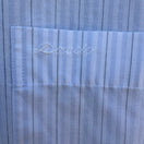 Switch Daedo Mens Light Blue Pinstripe Button Down Shirt Long Sleeve Cotton Blend Large 3 image