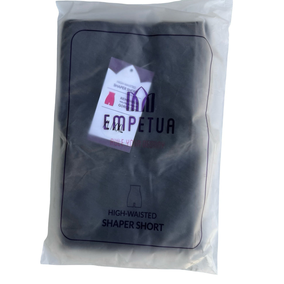 Empetua Shapemint High-Waisted Shaper Short Black XL/XXL Tummy Control 55001 NEW