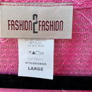Switch Fashion 2 Fashion Y2K Pink Eyelash Knit Cardigan Fuzzy Barbiecore Sweater L NEW 2 image