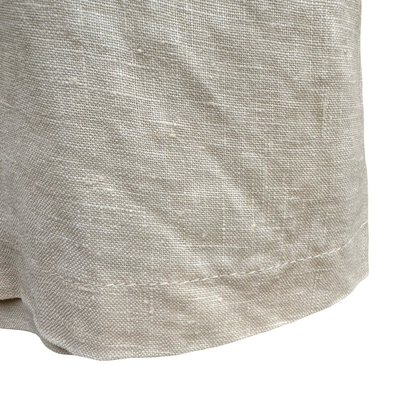 BCBG Paris Vintage 90s Y2K 100% Linen Nautical Breton Coastal Micro Mini Skirt 6