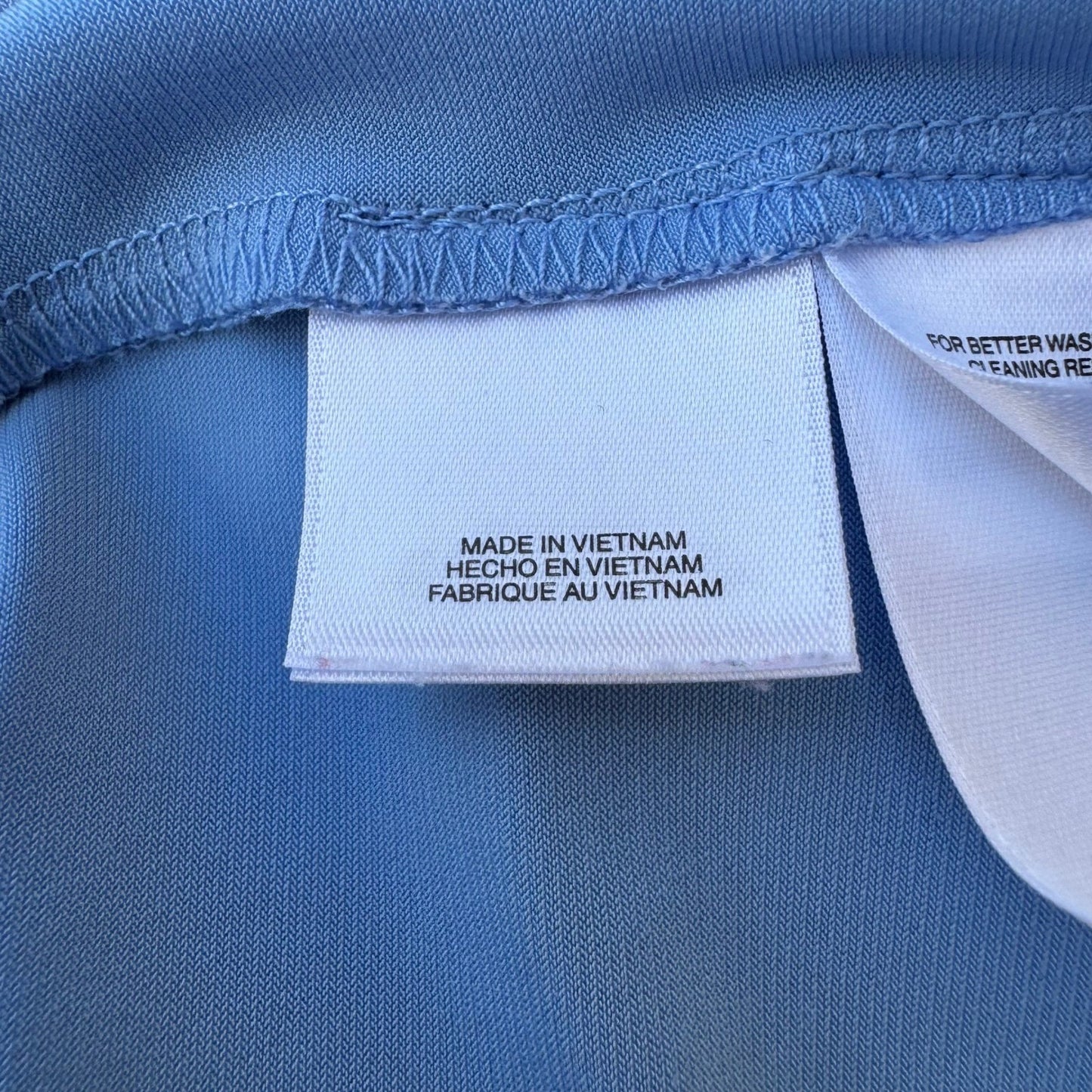 Kasper Minimalist Square Neck Sleeveless Pleated Neck Shell Blouse Pastel Blue L