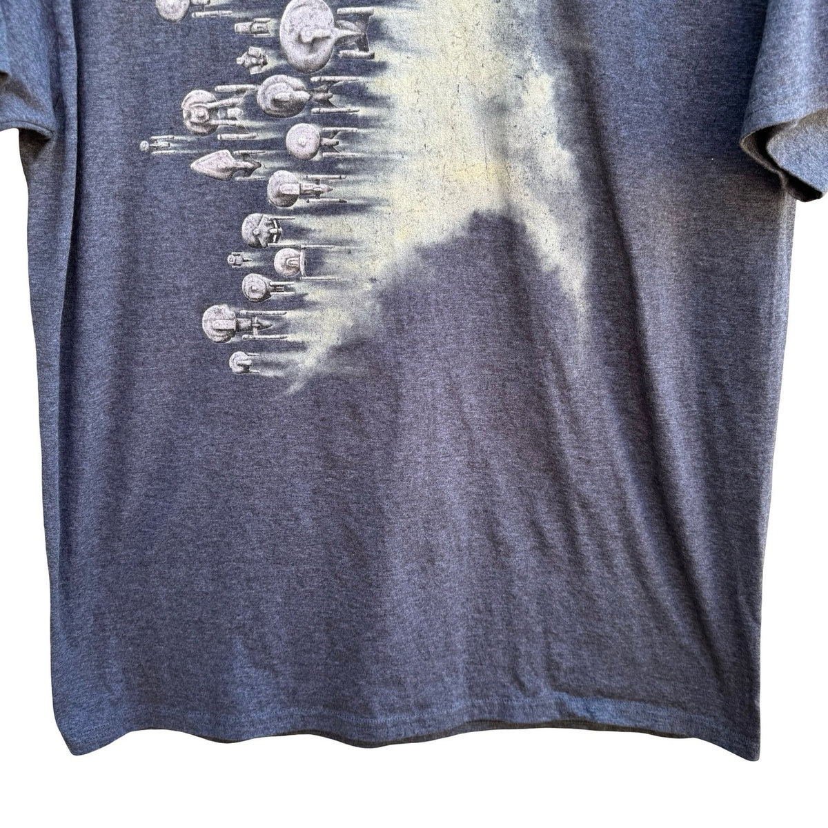 Port & Company Starfleet Starships Sci-Fi Star Trek Graphic T-Shirt Gray Mens L