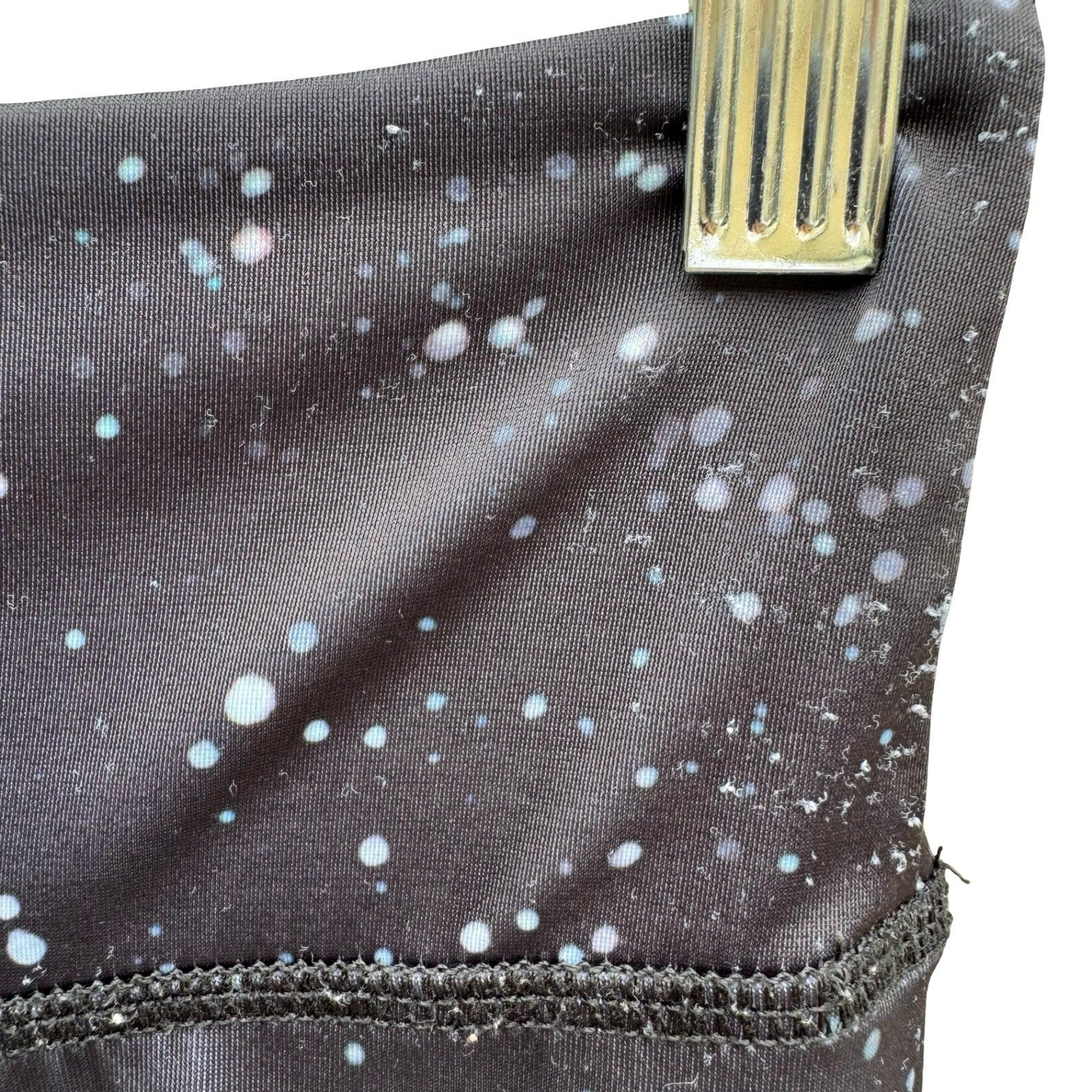 Onzie Galaxy Ocean Nebula Print High Rise Activewear Yoga Gym Leggings Black S