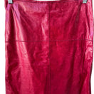 Switch Poleci Y2K Indie Sleaze Leather Pencil Skirt Cross Stitch Edgy Barbie Hot Pink M 3 image