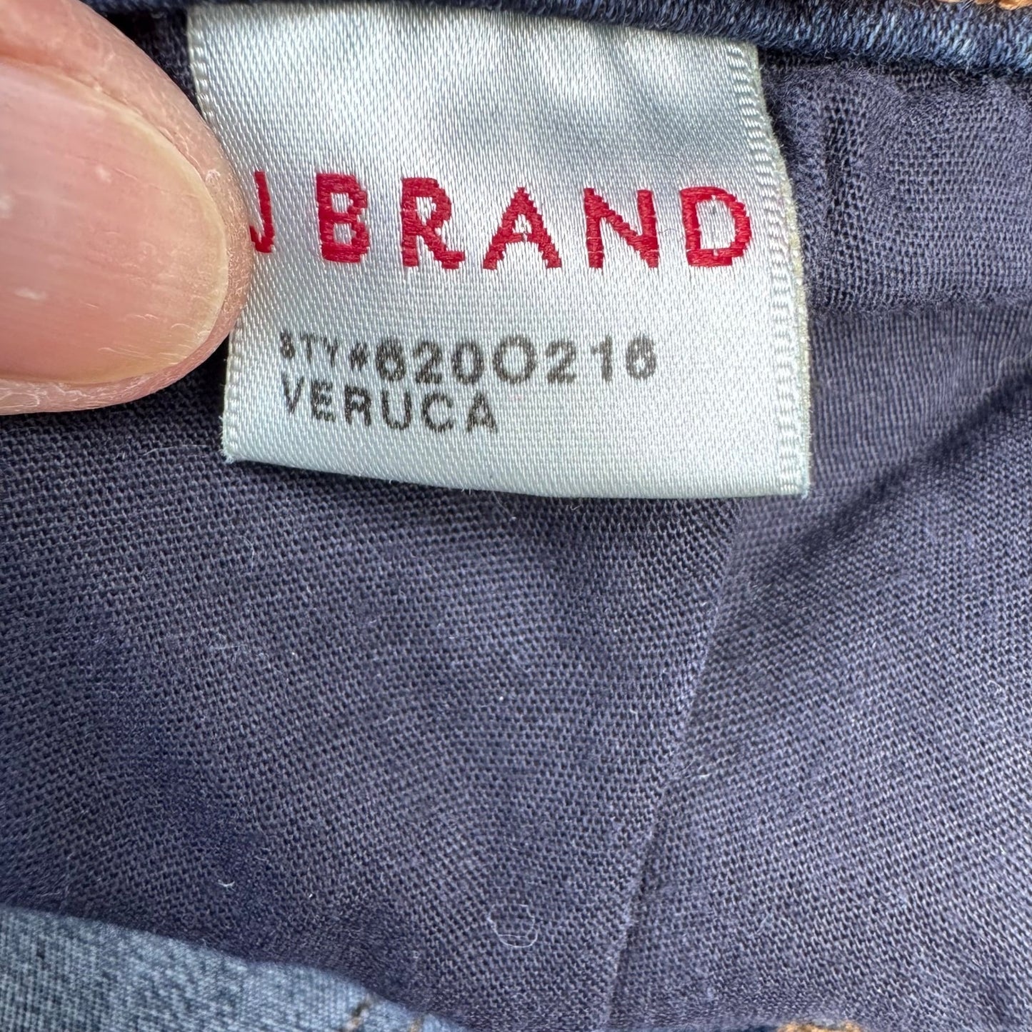 J Brand Veruca Dark Wash Stretch Skinny Jeans Blue Denim Womens 27 Rocker Grunge