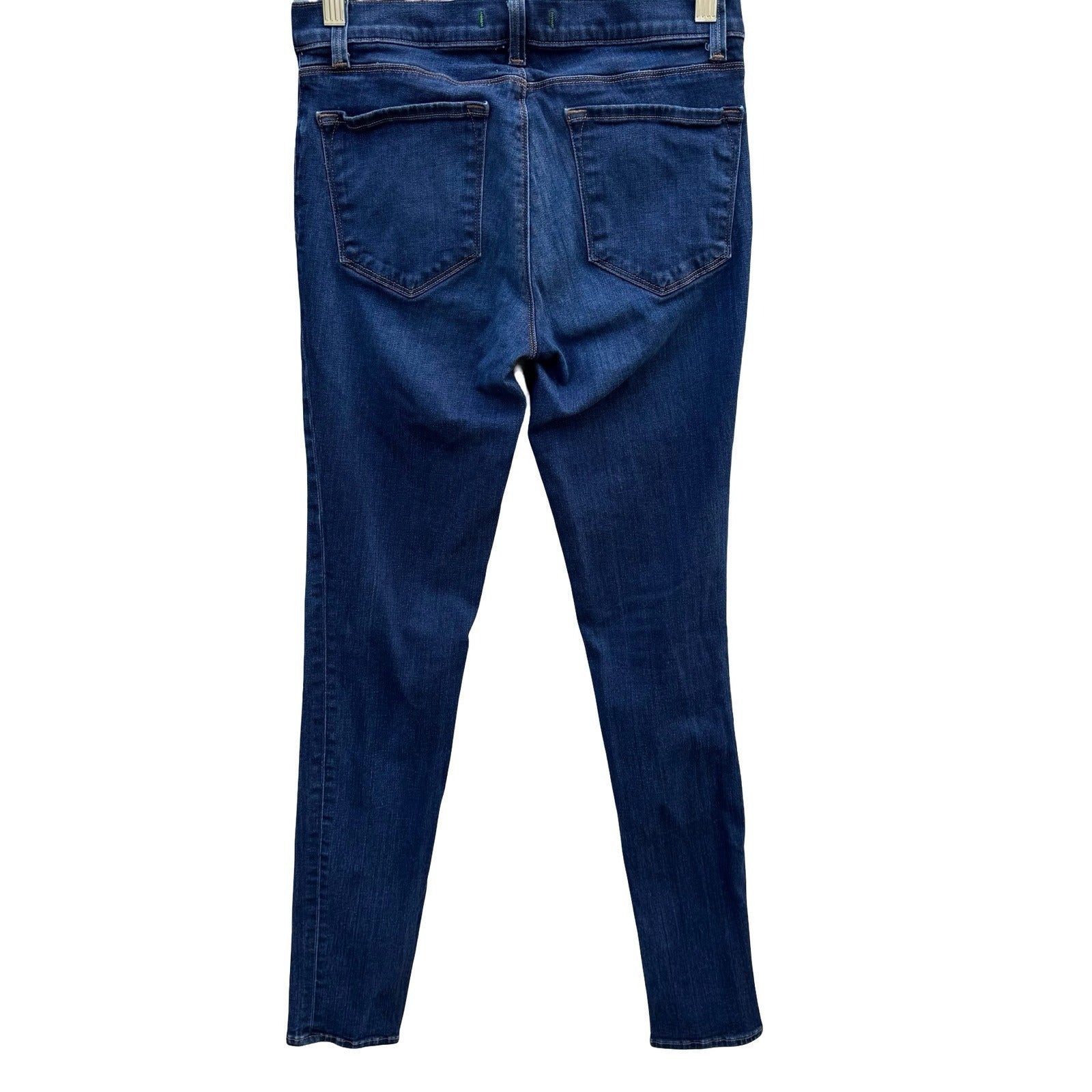 J Brand Veruca Dark Wash Stretch Skinny Jeans Blue Denim Womens 27 Rocker Grunge