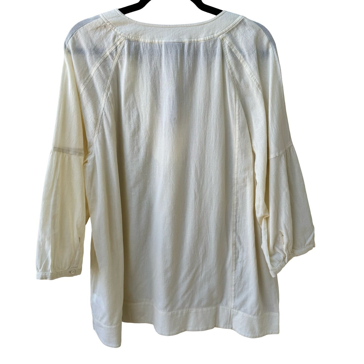 J Jill Butter Yellow Coastal Minimalist Lagenlook Cotton Gauze Tunic Top XL NEW