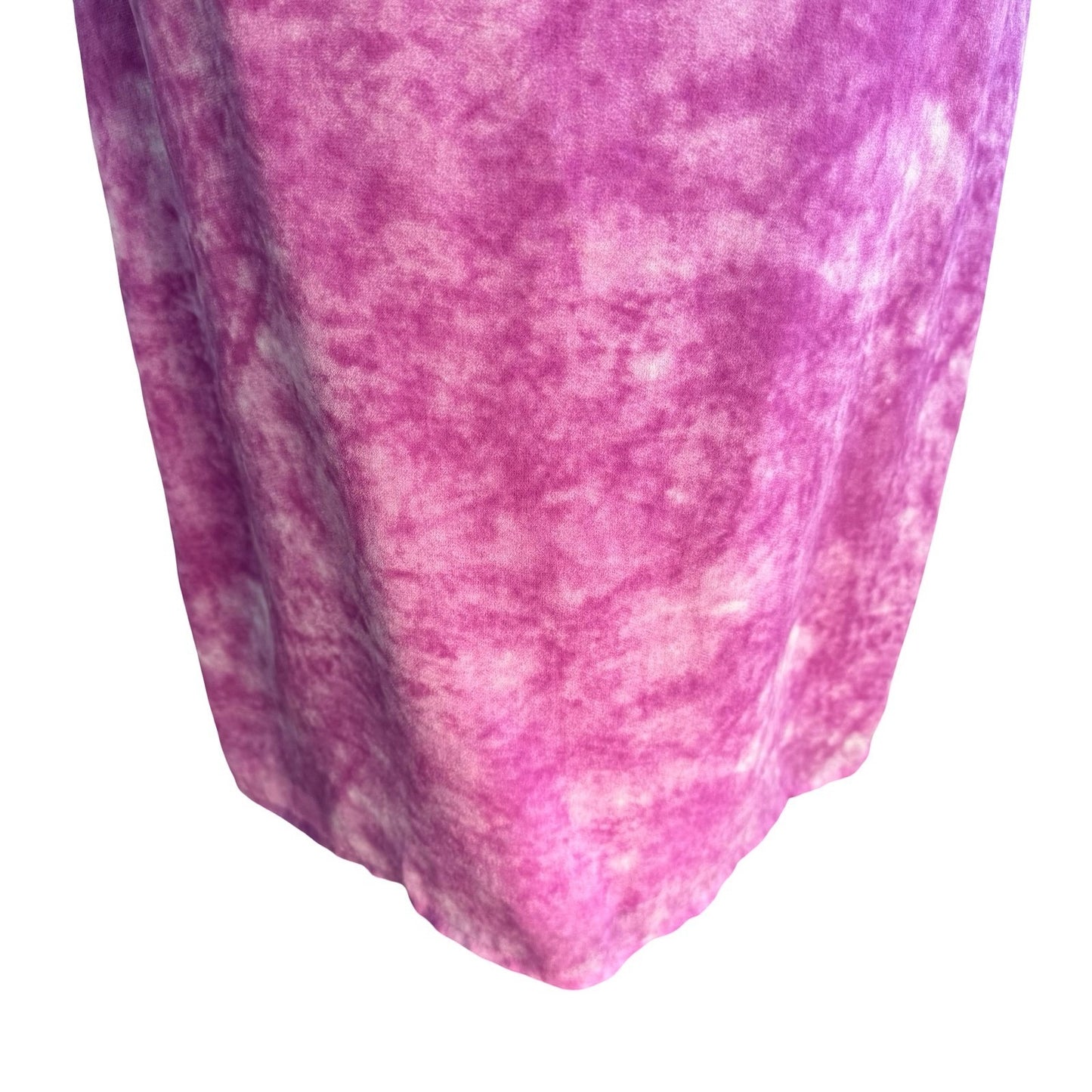 Sheri Bodell Y2K Silk Pink Tie Dye Ethereal Mermaid Halter Chain Midi Dress S