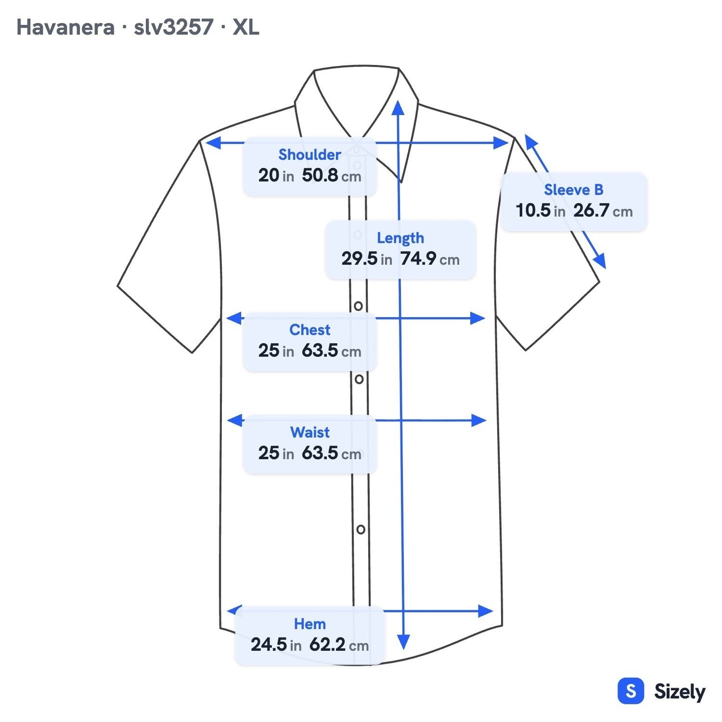 Havanera Nautical Anchor Print Coastal Sailor Preppy Cotton Shirt Navy Mens XL
