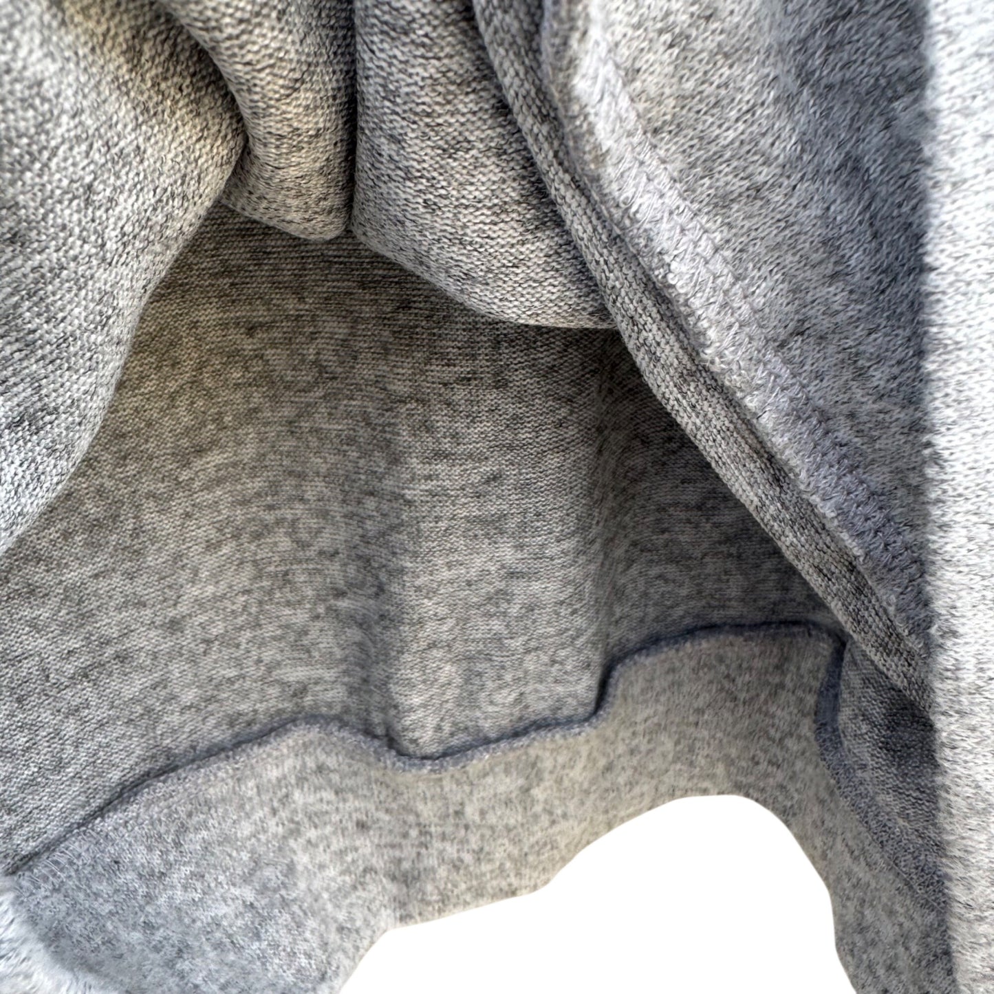 Charming Charlie Womens Grey Pullover Hoodie Ruffle Detail Kangaroo Pocket XL