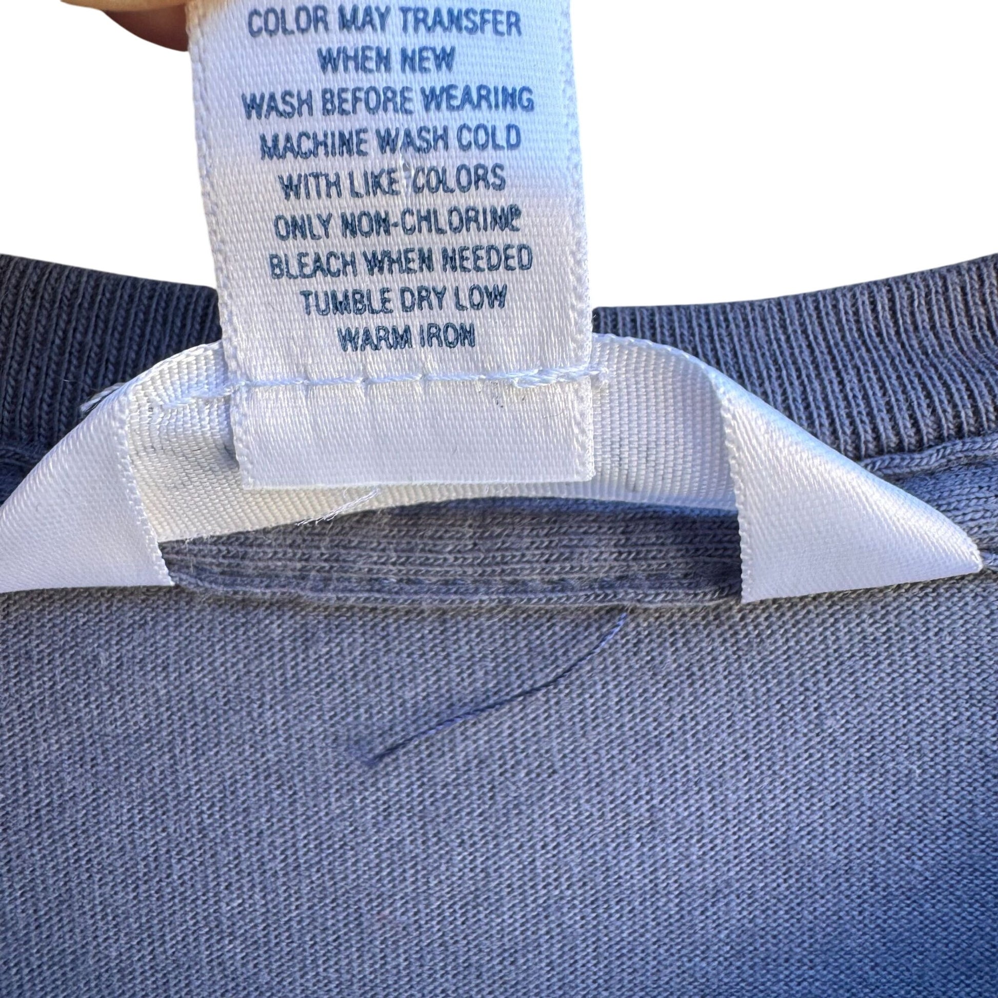 Aeropostale Vintage Y2K Babydoll Animal Swing Graphic Boyfriend Tee Blue Shirt M