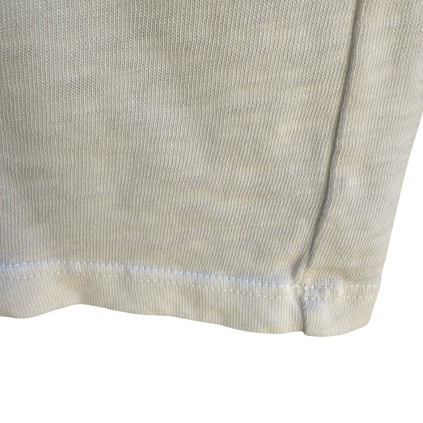 American Giant Sustainable Supima Cotton V-Neck Minimalist Shirt Ivory Womens S