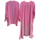 Switch Chez Tandy Vintage Womens Pink Polka Dot Dolman Sleeve Dress Kimono Jacket 22W 2 image