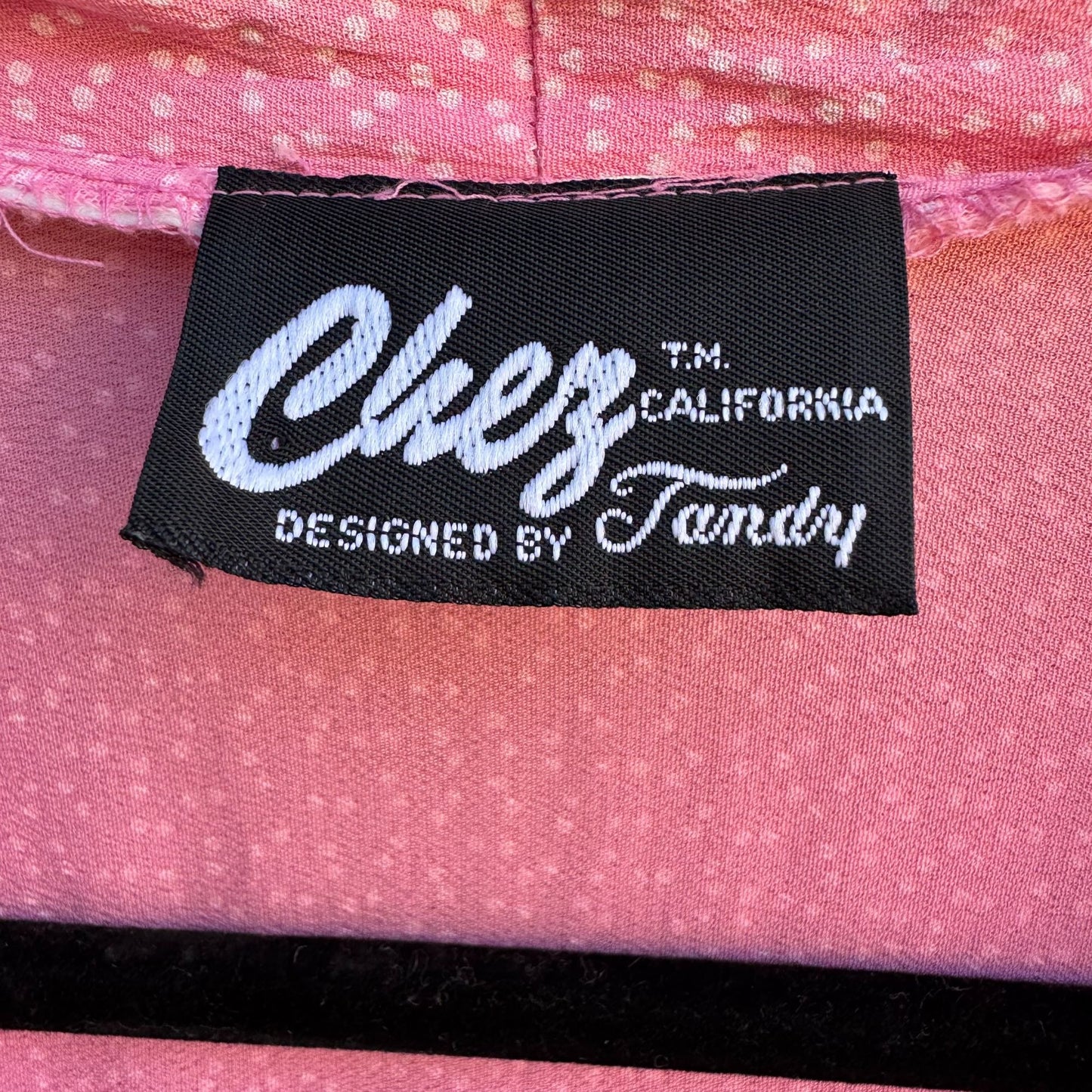 Chez Tandy Vintage Womens Pink Polka Dot Dolman Sleeve Dress Kimono Jacket 22W