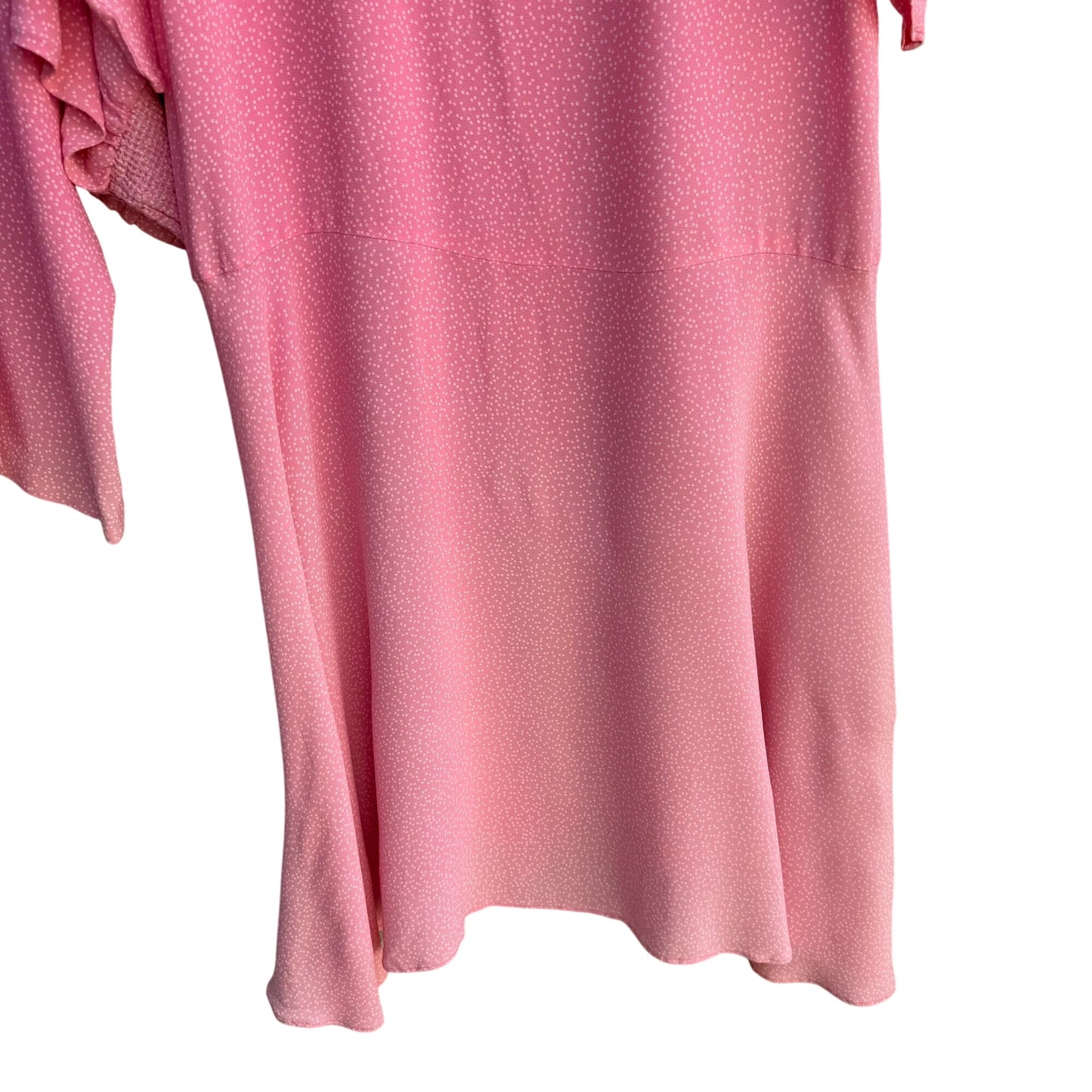 Chez Tandy Vintage Womens Pink Polka Dot Dolman Sleeve Dress Kimono Jacket 22W