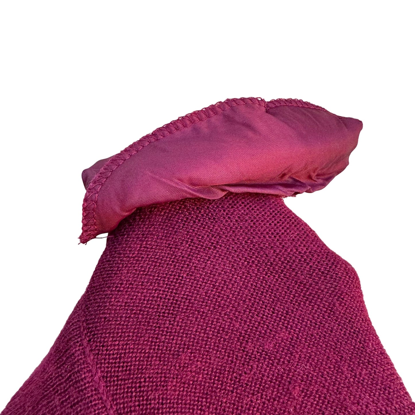 Fitting Image Vintage Womens Burgundy Knit Loop Trim Button Details Cardigan 2X