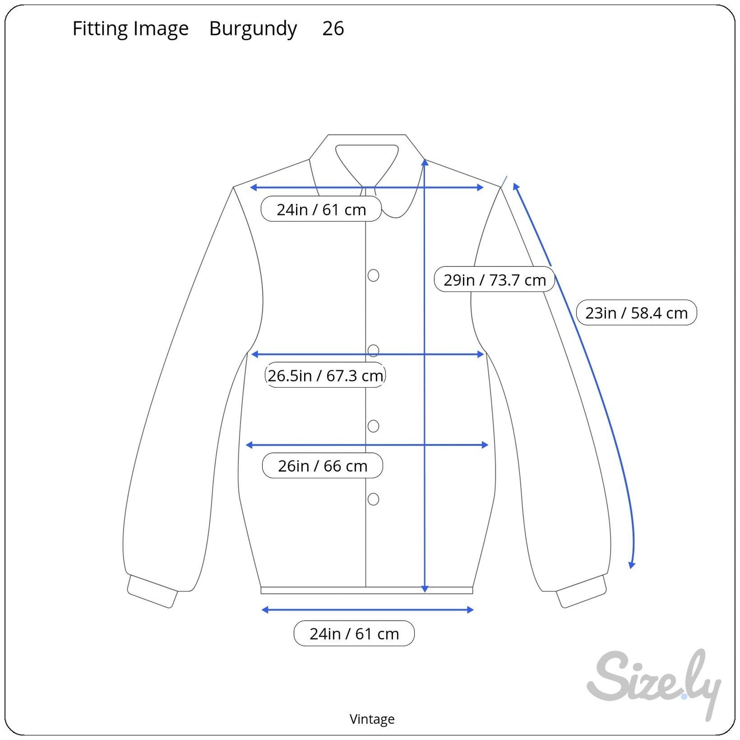 Fitting Image Vintage Womens Burgundy Knit Loop Trim Button Details Cardigan 2X