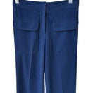 Switch Laundry Shelli Segal Nautical Sailor Wool Wide Leg Trousers Flap Pockets Navy 2 3 image