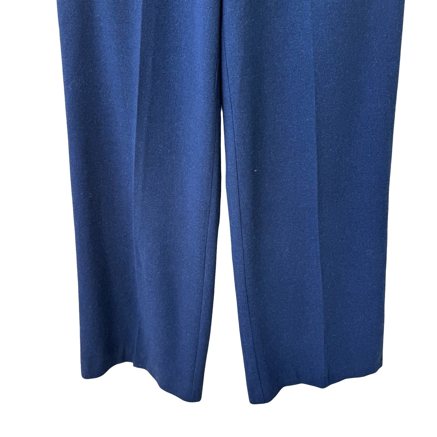 Laundry Shelli Segal Nautical Sailor Wool Wide Leg Trousers Flap Pockets Navy 2