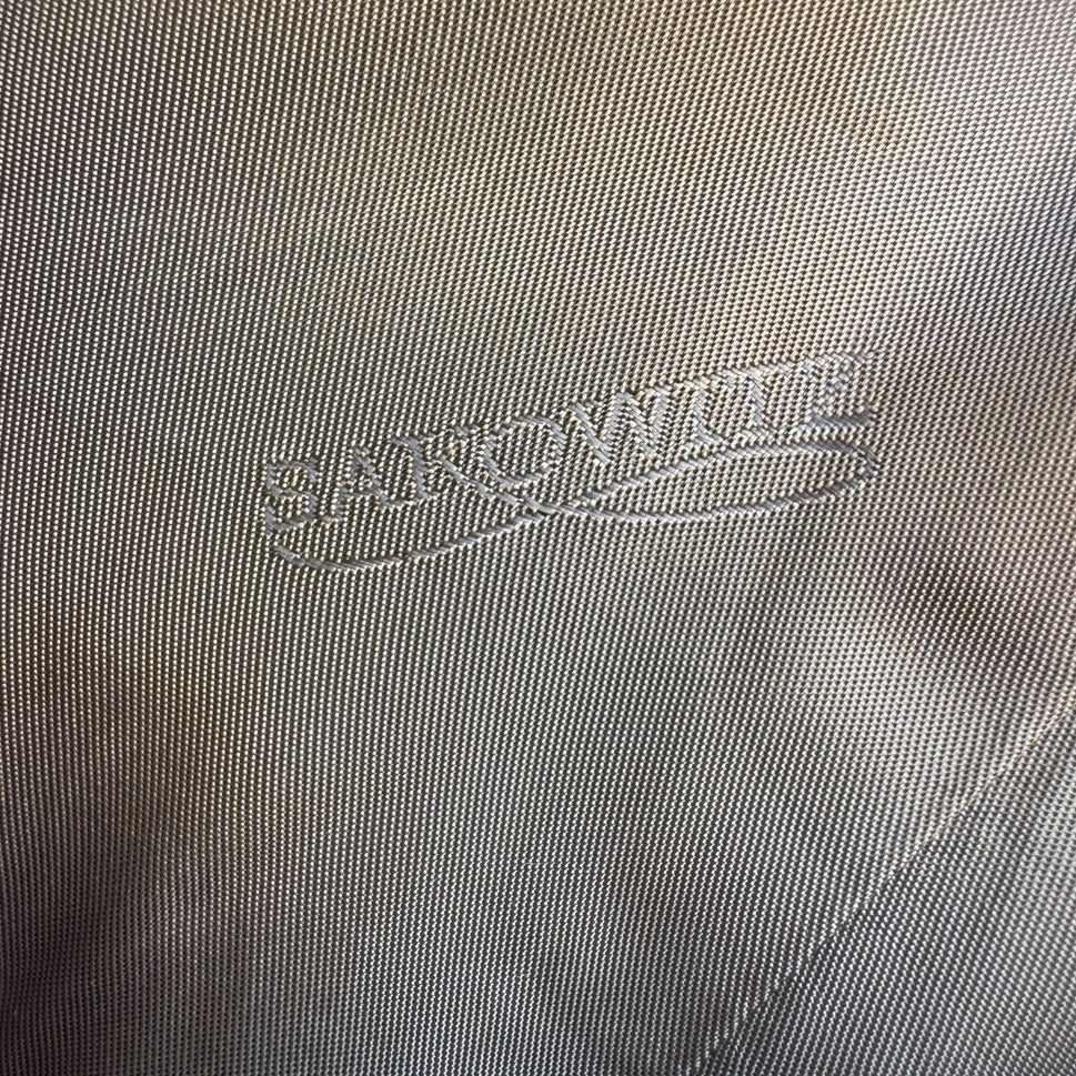AO Custom Tailors Beverly Hills Mens Grey Herringbone Tweed Blazer 38S Vintage