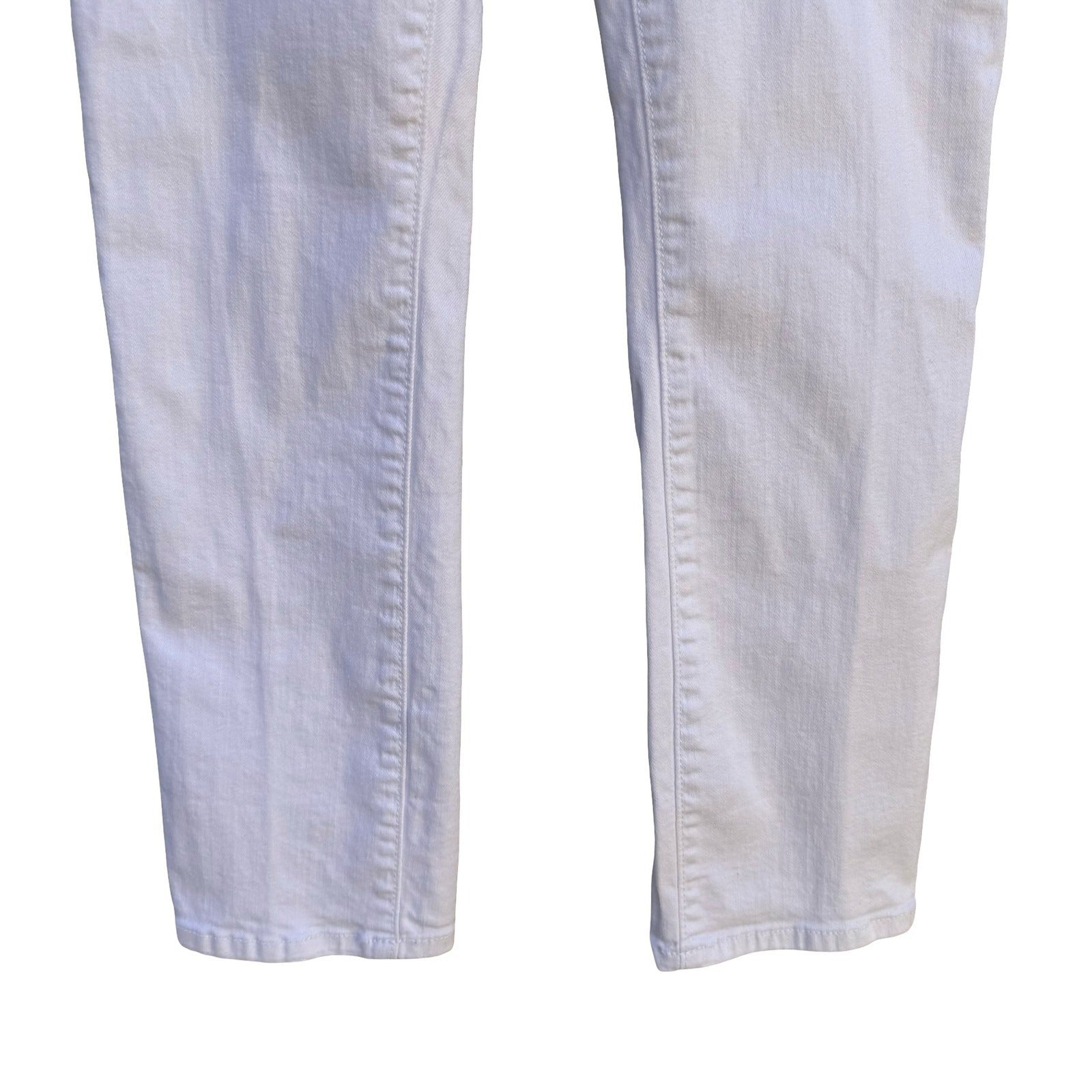 INC International Concepts White Straight Leg Crop Jeans Regular Fit Size 4