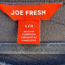 Switch Joe Fresh Black Wavy Textured Long Sleeve Soft Lightweight Shirt Blouse Top L/G 2 image