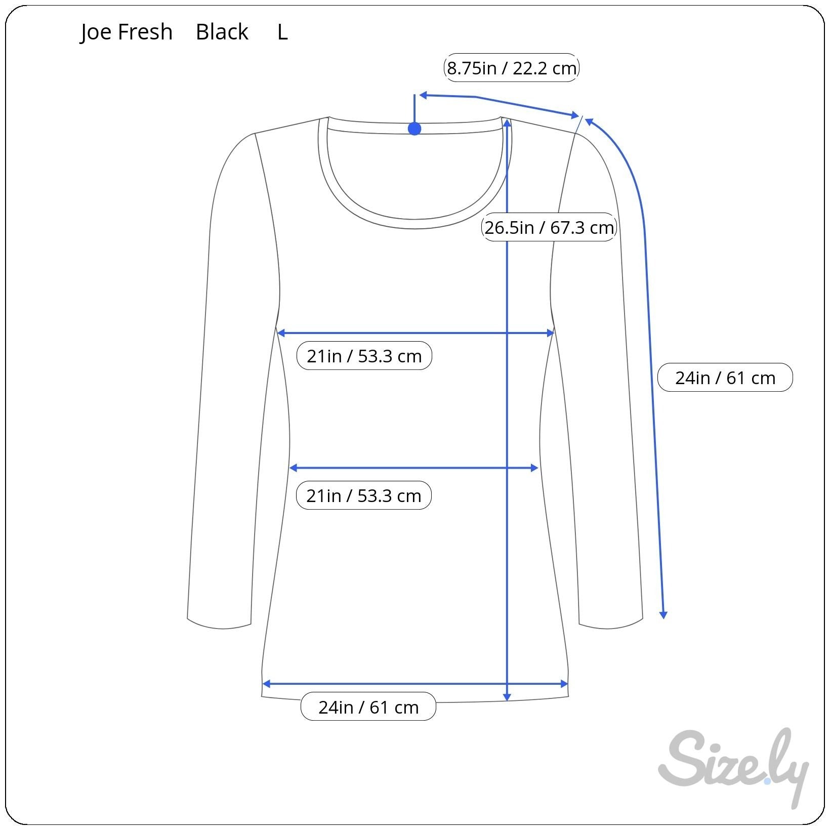 Joe Fresh Black Wavy Textured Long Sleeve Soft Lightweight Shirt Blouse Top L/G