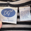 Switch Diane Gilman DG2 Womens Striped Open Front Draped Cardigan Grey Black S NEW 2 image