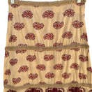 Switch Boho Festival Paisley Block Print Tiered Skirt Red Braided Trim Ethnic Hippie S 3 image