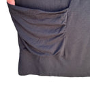 Switch LOGO Lori Goldstein Black Tunic Top Large 3/4 Sleeve Ruched Pockets Scoop Neck 3 image