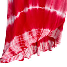 Switch Freeloader Womens Scoop Neck Tie-Dye Red White Sleeveless High Low Dress - New M 3 image