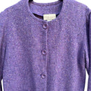 Switch Boyne Valley Weavers Handcrafted Irish Tweed Purple Womens Button Down Jacket M 3 image