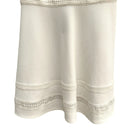 Switch H&amp;M Womens Sleeveless White Textured Crochet Lace Casual Party Wear Dress M 3 image