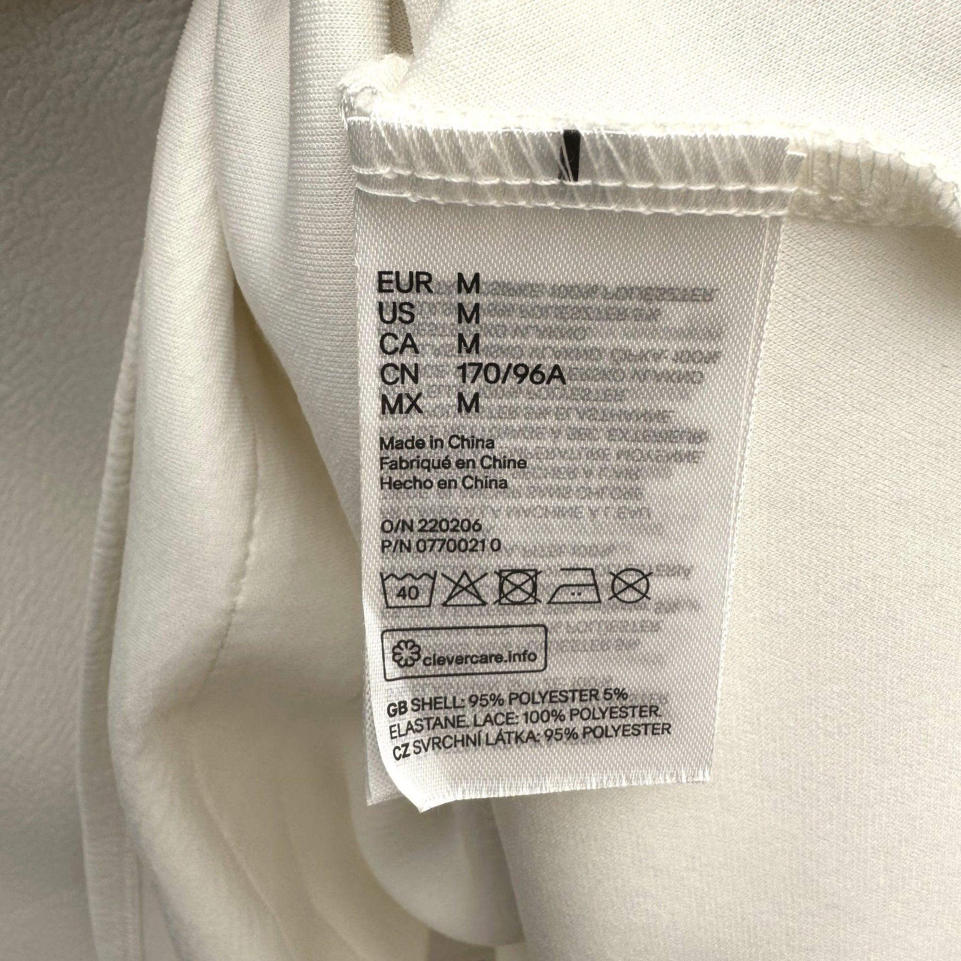 H&M Womens Sleeveless White Textured Crochet Lace Casual Party Wear Dress M