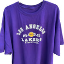 Switch Los Angeles Lakers Basketball 1948 Purple Unisex Short Sleeve Graphic Tee XL/XXL 2 image