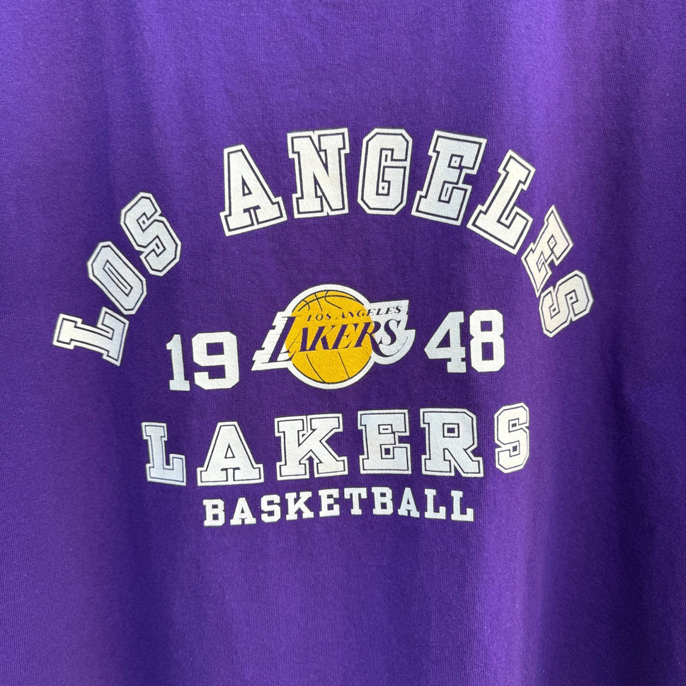 Los Angeles Lakers Basketball 1948 Purple Unisex Short Sleeve Graphic Tee XL/XXL