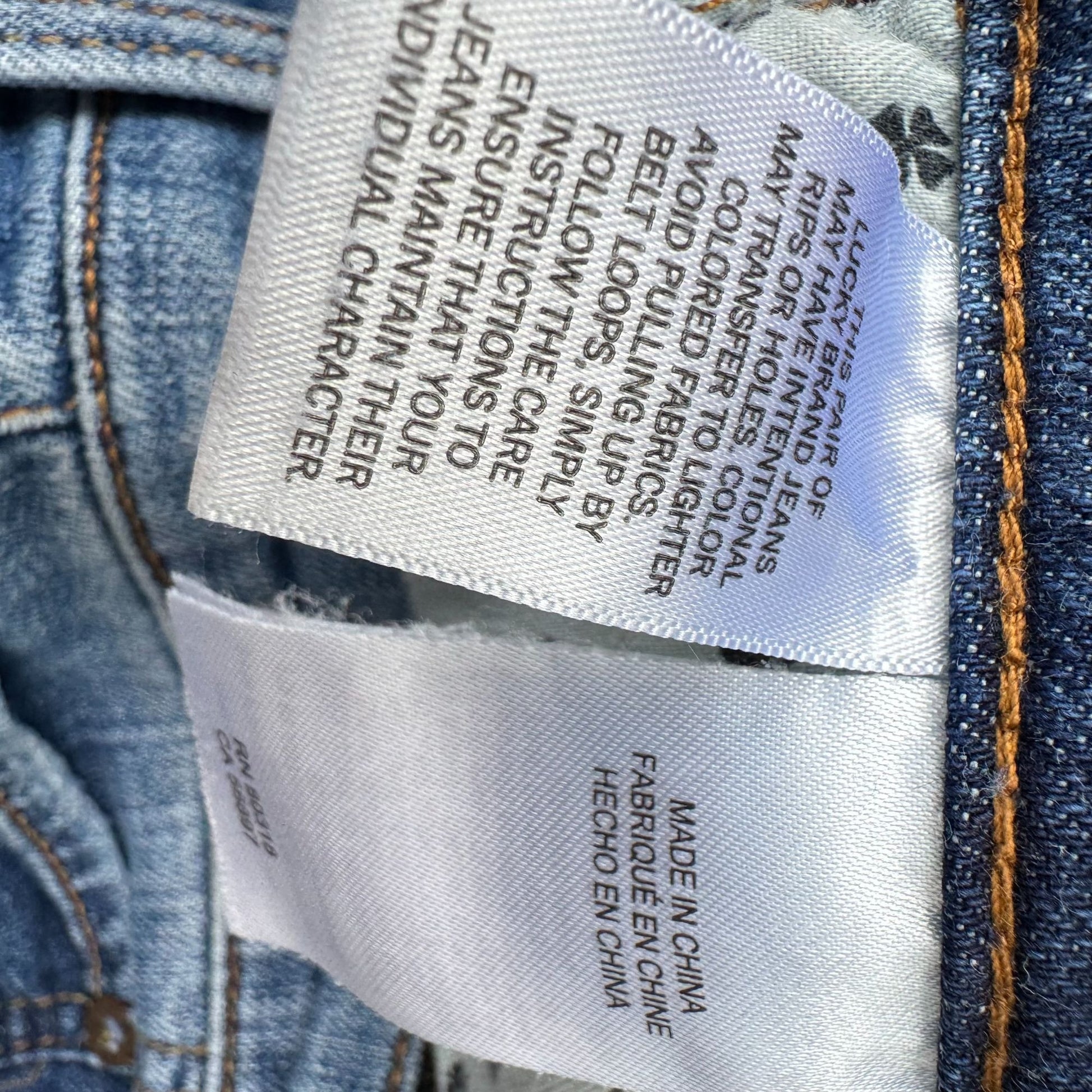 Lucky Brand Classic Fit Denim Straight Leg Jeans Vintage Wash 90s Retro 35x29