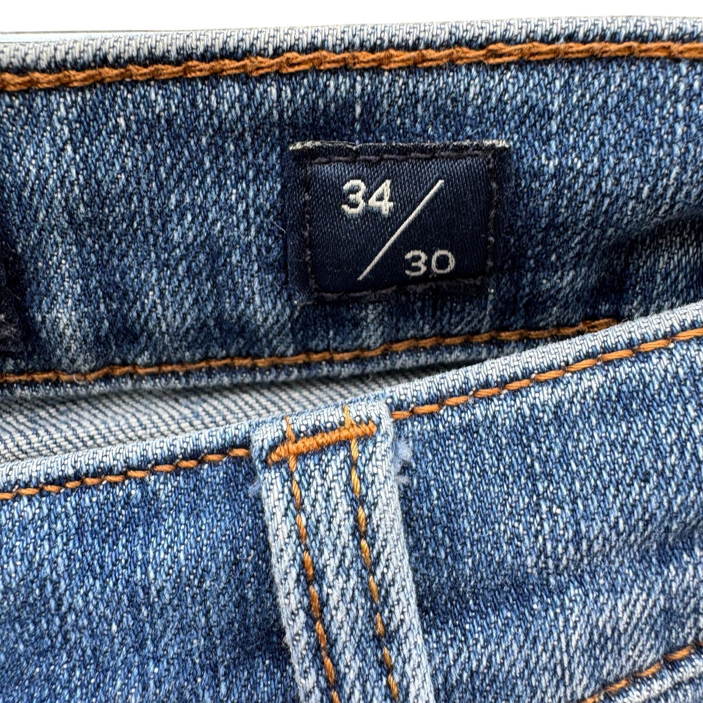 Lucky Brand Classic Fit Denim Straight Leg Jeans Vintage Wash 90s Retro 35x29