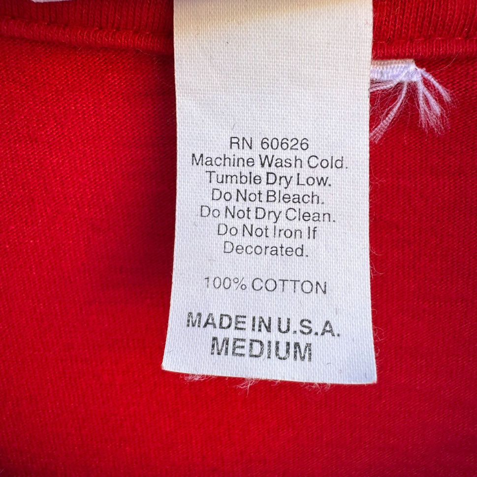 Morning Sun Vintage Poker Casino Red Playing Cards Print Polo Collar Shirt Top M