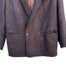 Switch Giorgio Varalli Vintage Tweed Tessuto De Ferla Mens Double-Breasted Wool Blazer 2 image