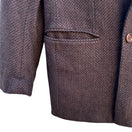 Switch Giorgio Varalli Vintage Tweed Tessuto De Ferla Mens Double-Breasted Wool Blazer 3 image