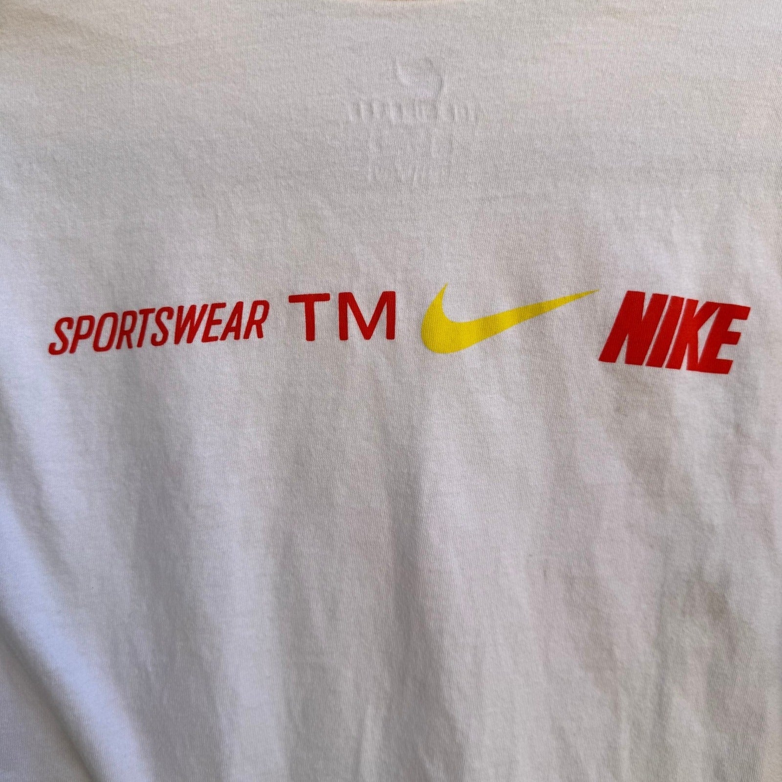 Nike Sportswear Multi Logo Swoosh Graphic T-Shirt White Athleisure S Hypebeast